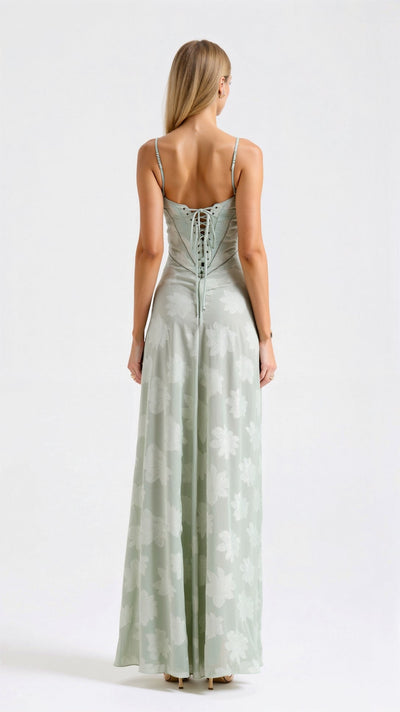 MOIRA - Long dress with thin straps
