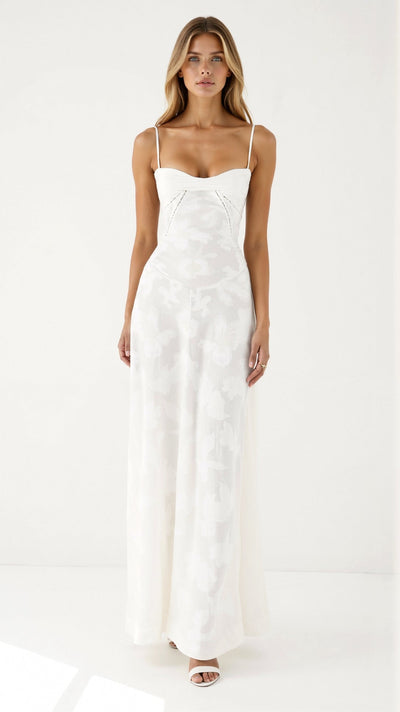 MOIRA - Long dress with thin straps