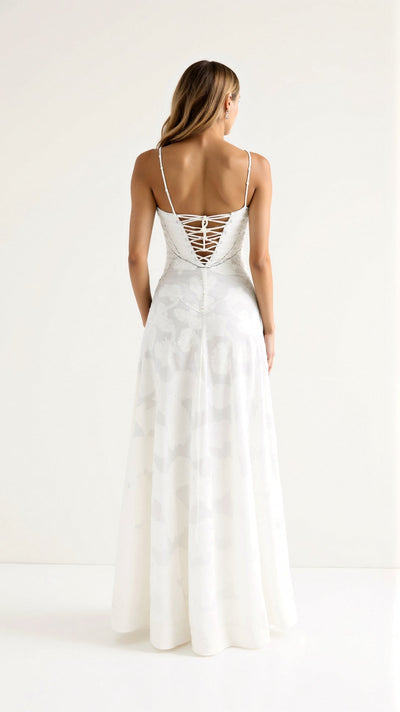 MOIRA - Long dress with thin straps
