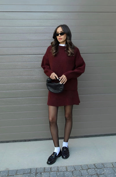 Maria™ Knit Set – Pullover & Skirt