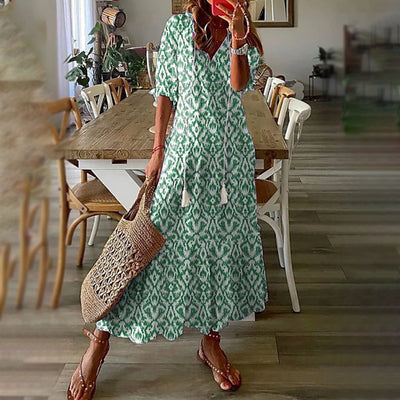 ESMAE™ - Boho Maxi Dress with Elegant Retro Patterns