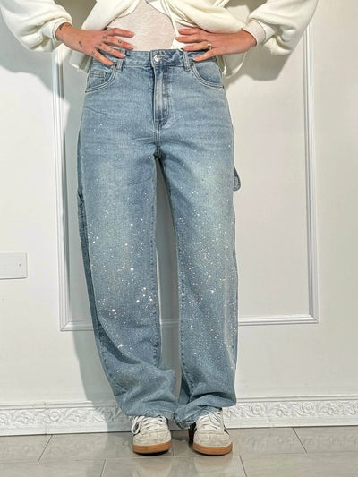 MERLE - Hose with high waist and wide leg