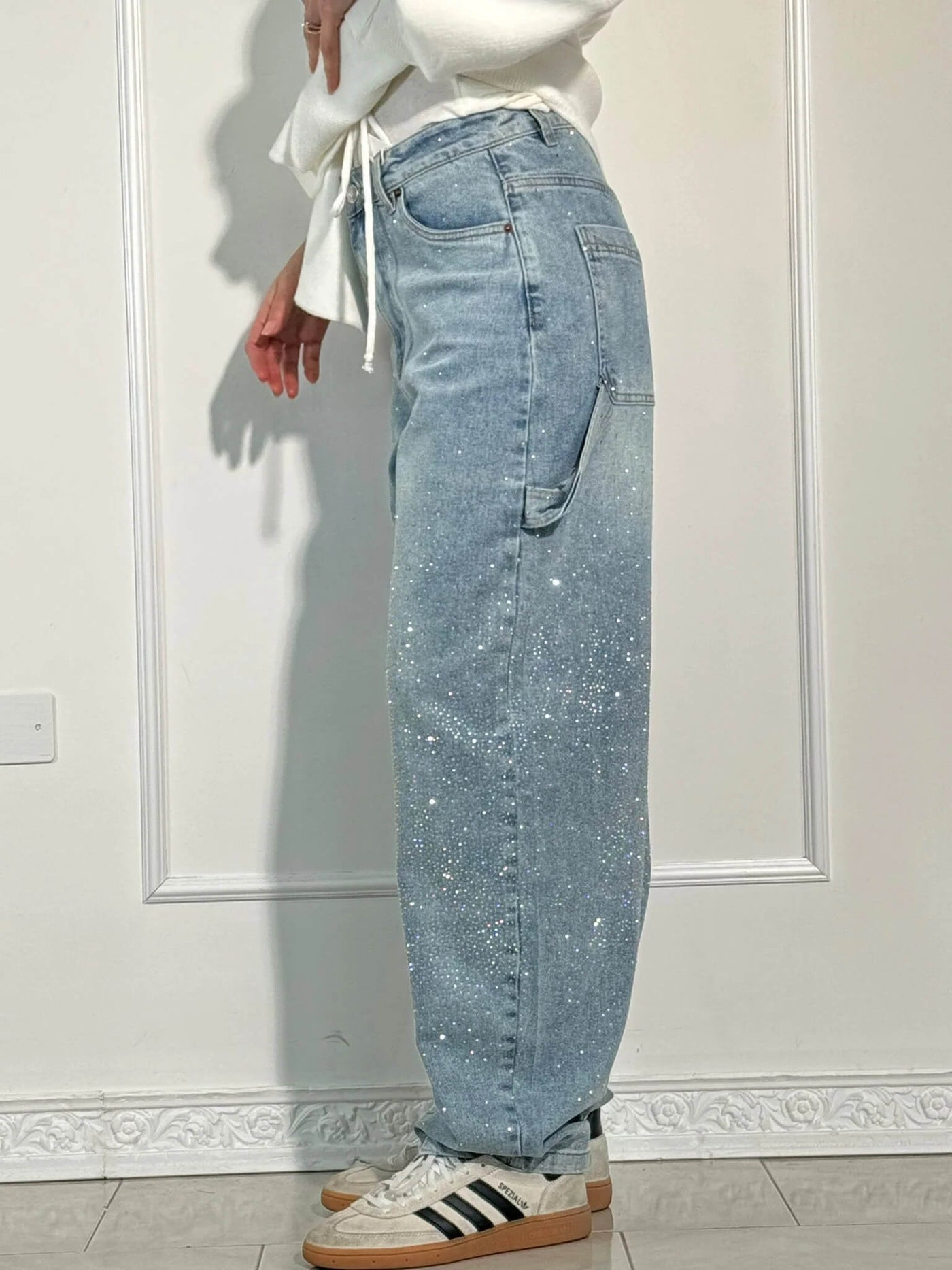 MERLE - Hose with high waist and wide leg