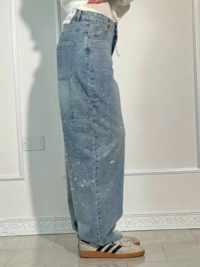 MERLE - Hose with high waist and wide leg