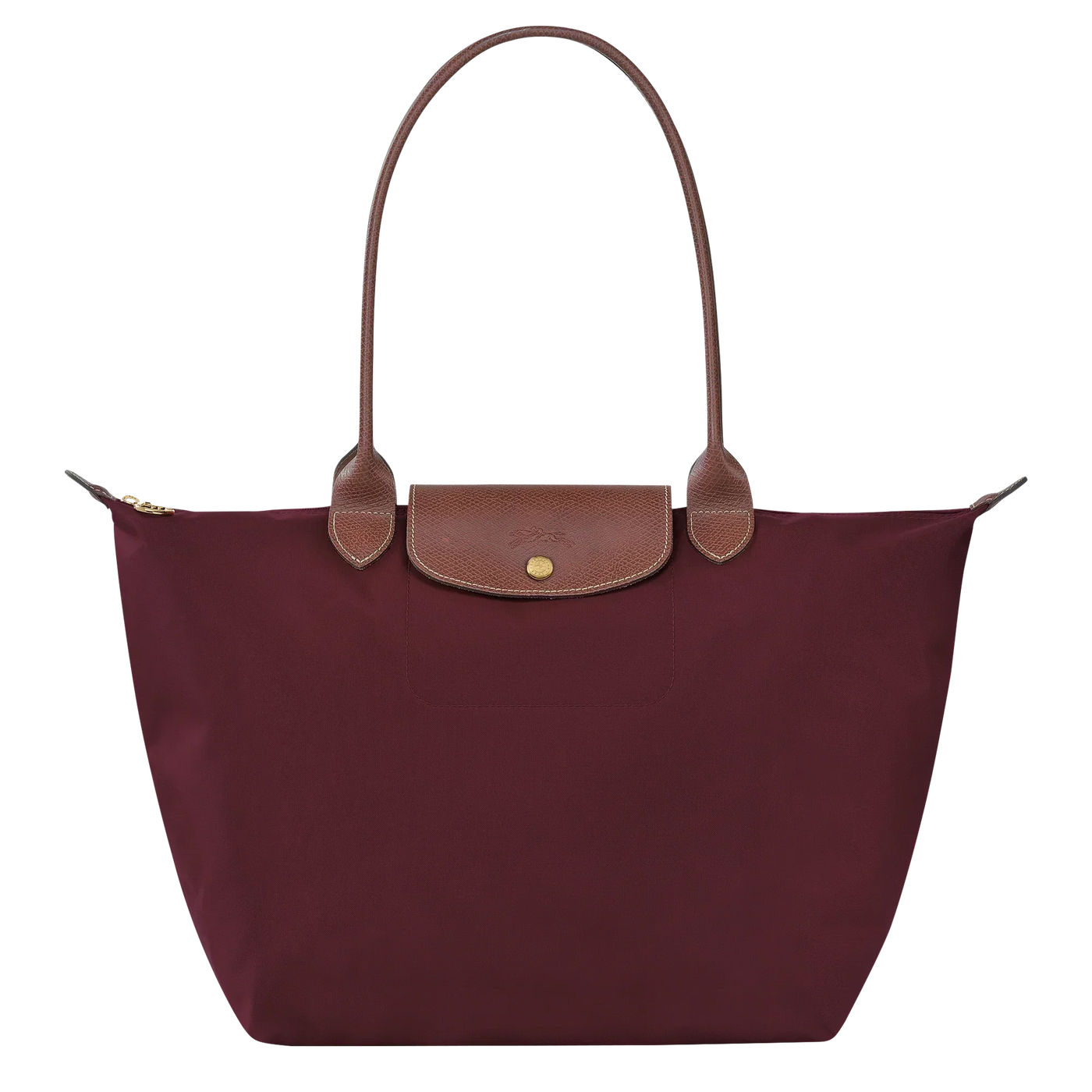 Longchamp – Large Le Pliage Tote Bag, Burgundy
