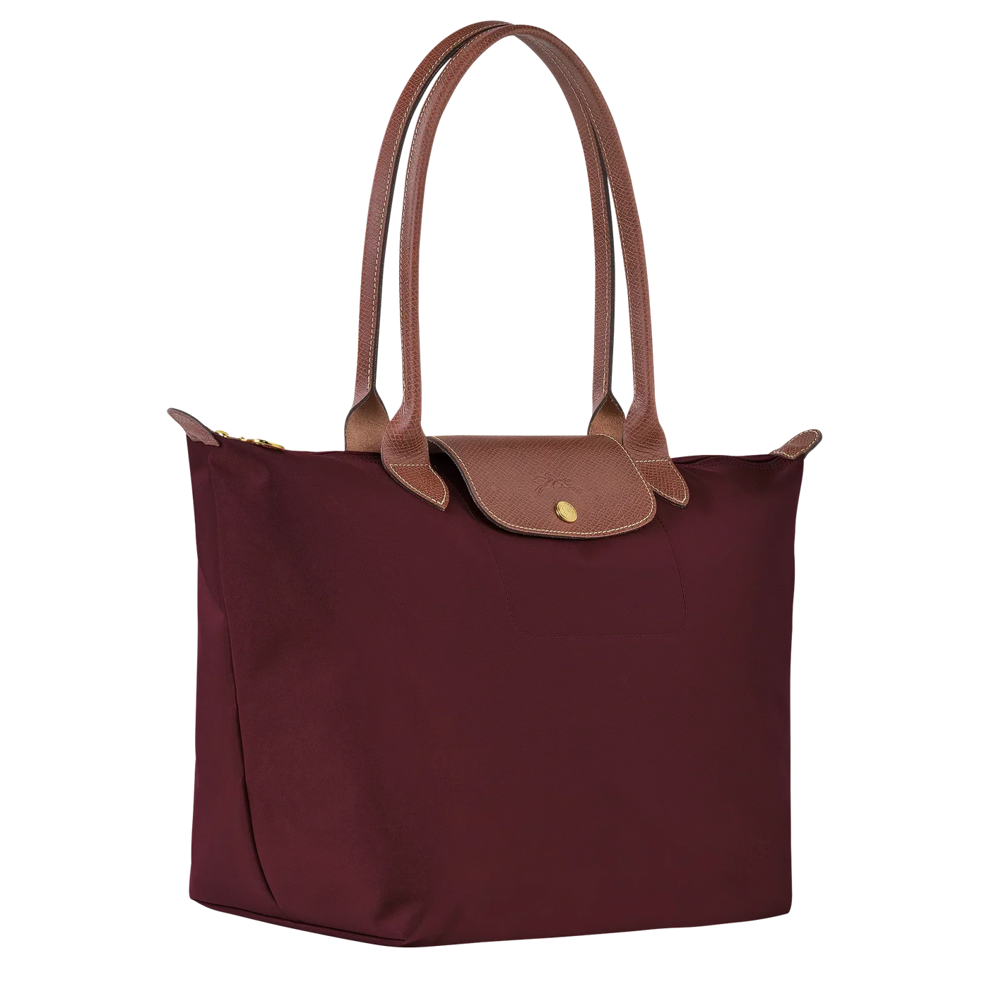 Longchamp – Large Le Pliage Tote Bag, Burgundy