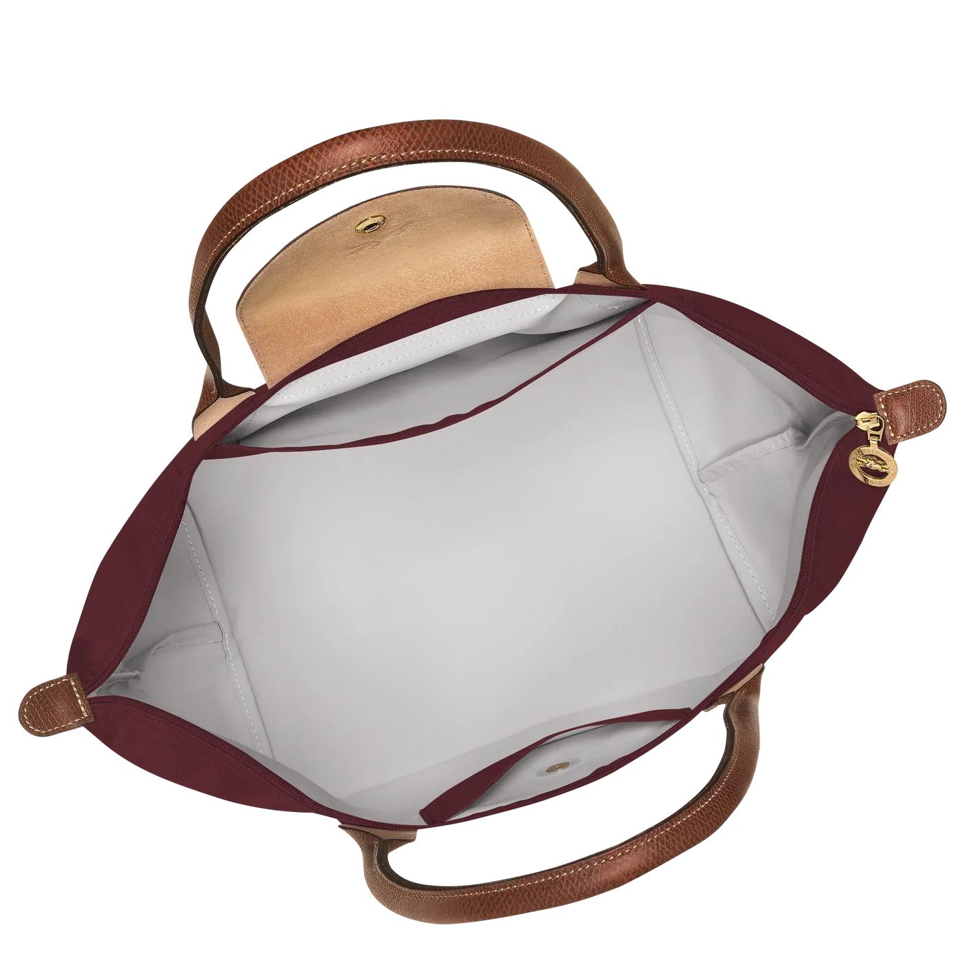 Longchamp – Large Le Pliage Tote Bag, Burgundy