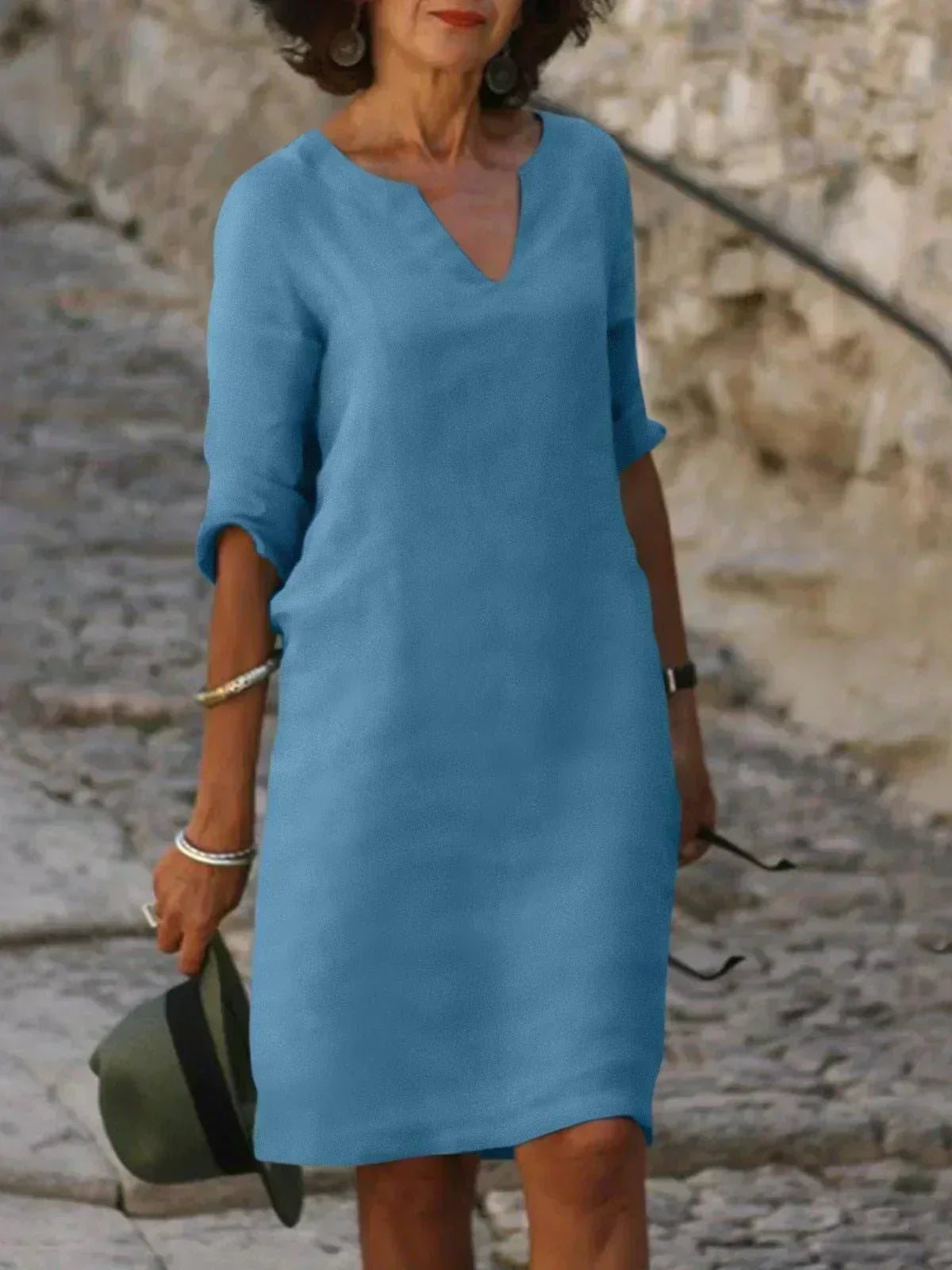 CIRA™ - Elegant Dress with V-Neck