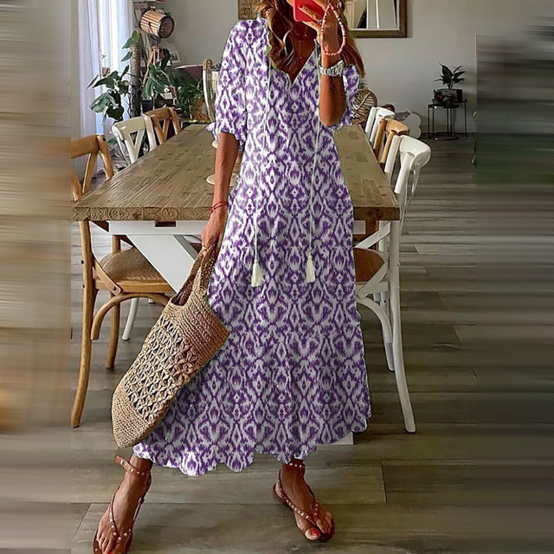 ESMAE™ - Boho Maxi Dress with Elegant Retro Patterns