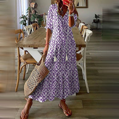 ESMAE™ - Boho Maxi Dress with Elegant Retro Patterns