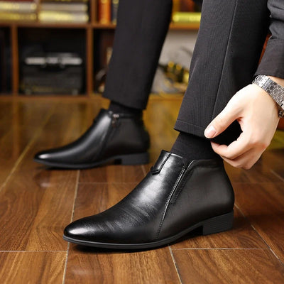 Michael Zip-Up Leather Boots