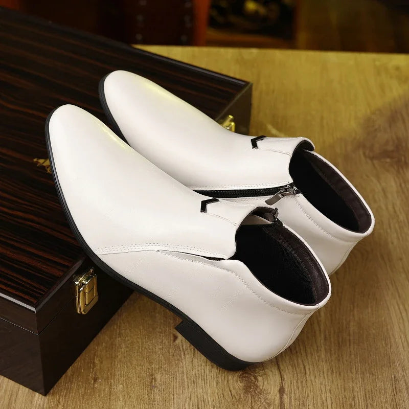 Michael Zip-Up Leather Boots
