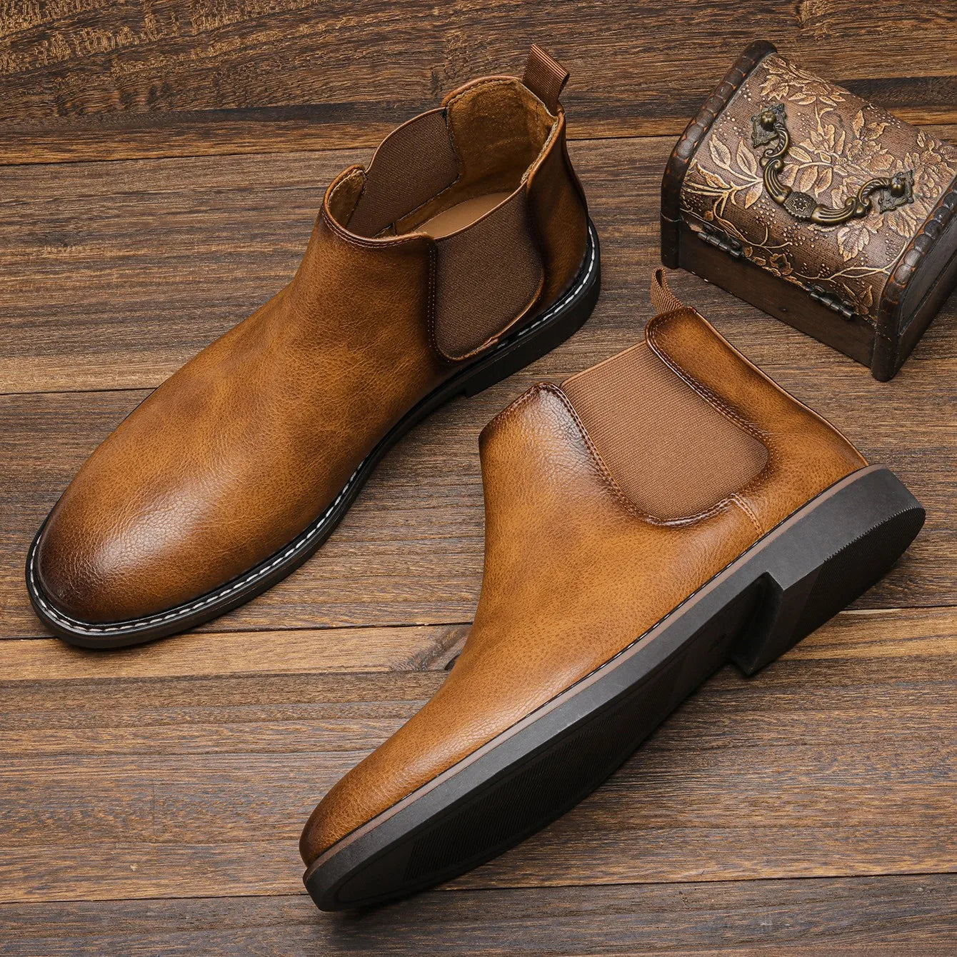 Zander Cedar Chelsea Boots