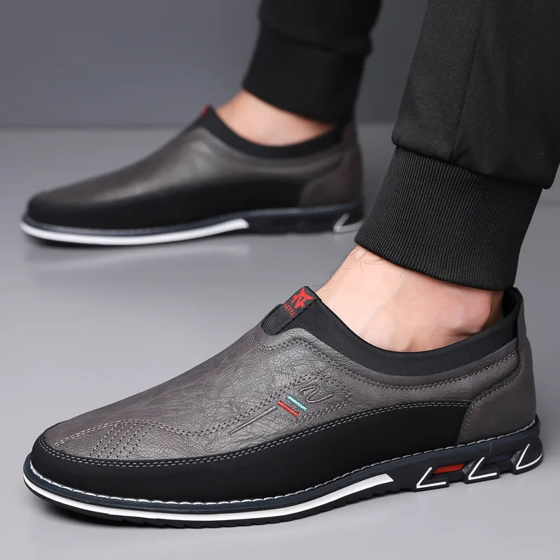 Alexander Leather Slip-On Shoes
