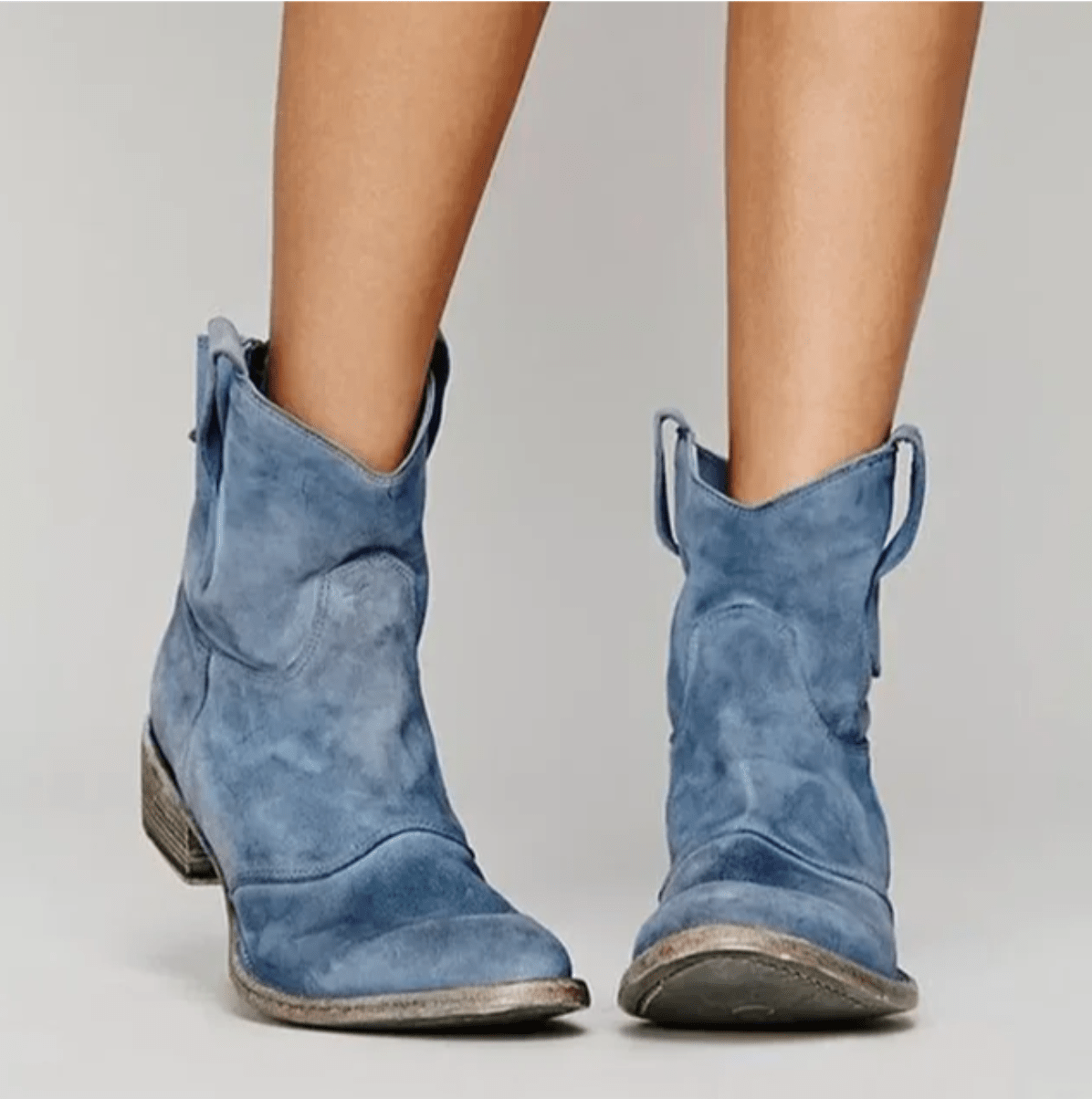 Suede Cowboy Boots