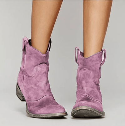 Suede Cowboy Boots
