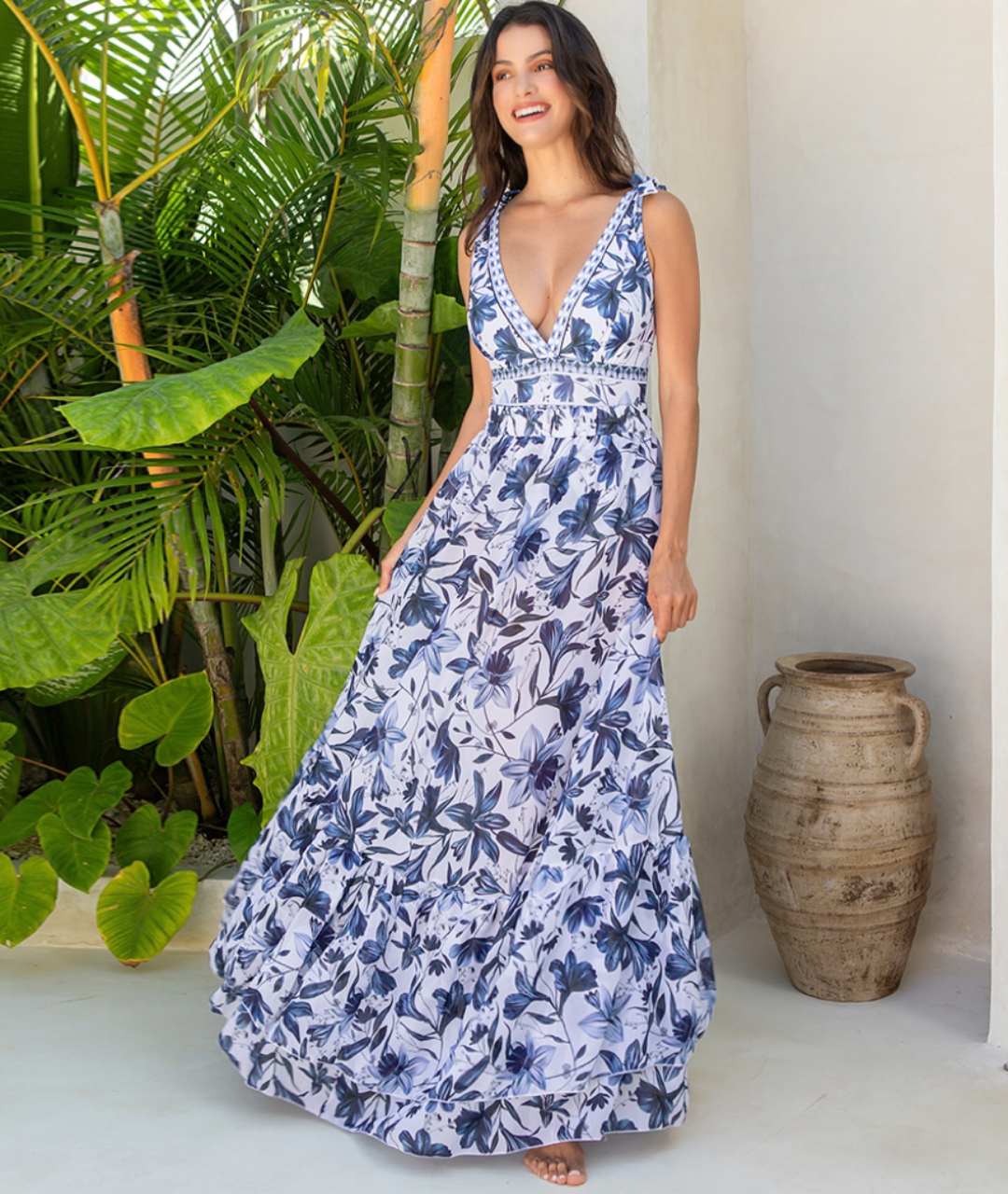 LOTTE - 2-IN-1 V-SPLIT SWIMSUIT WITH MATCHING SKIRT
