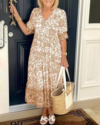 NAYLA – Bohemian Flower Dress