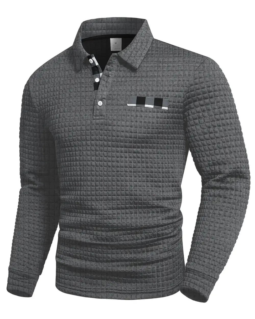 Ribbed Polo Shirt Pullover