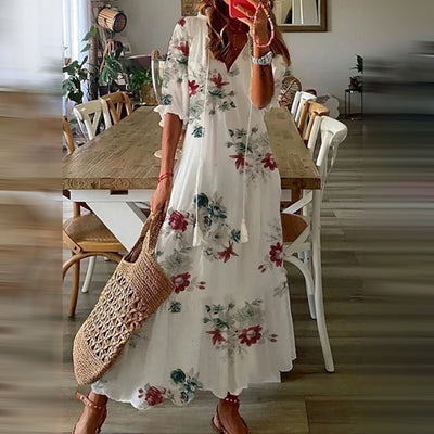 ESMAE™ - Boho Maxi Dress with Elegant Retro Patterns