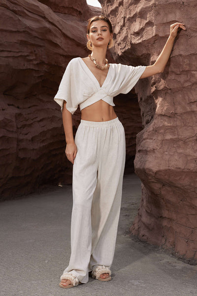 EVELYN - Casual Pants with Elastic Waist