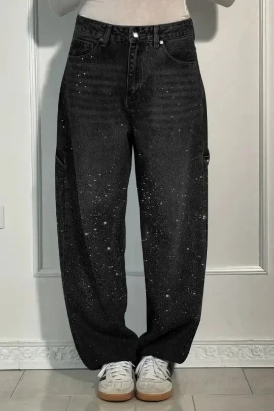 MERLE - Hose with high waist and wide leg
