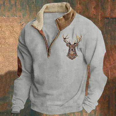Silvio Vintage Zip Pullover