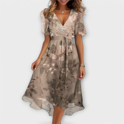 LINDA - Elegant V-Neck Dress