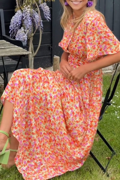 SUSANNE - Timeless V-Neck Goddess Dress