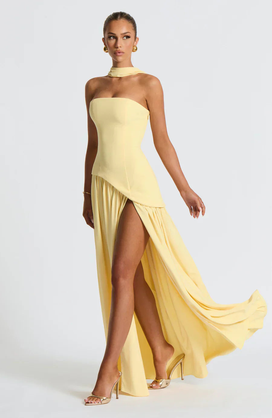 ELSA - Maxi-Slit Dress