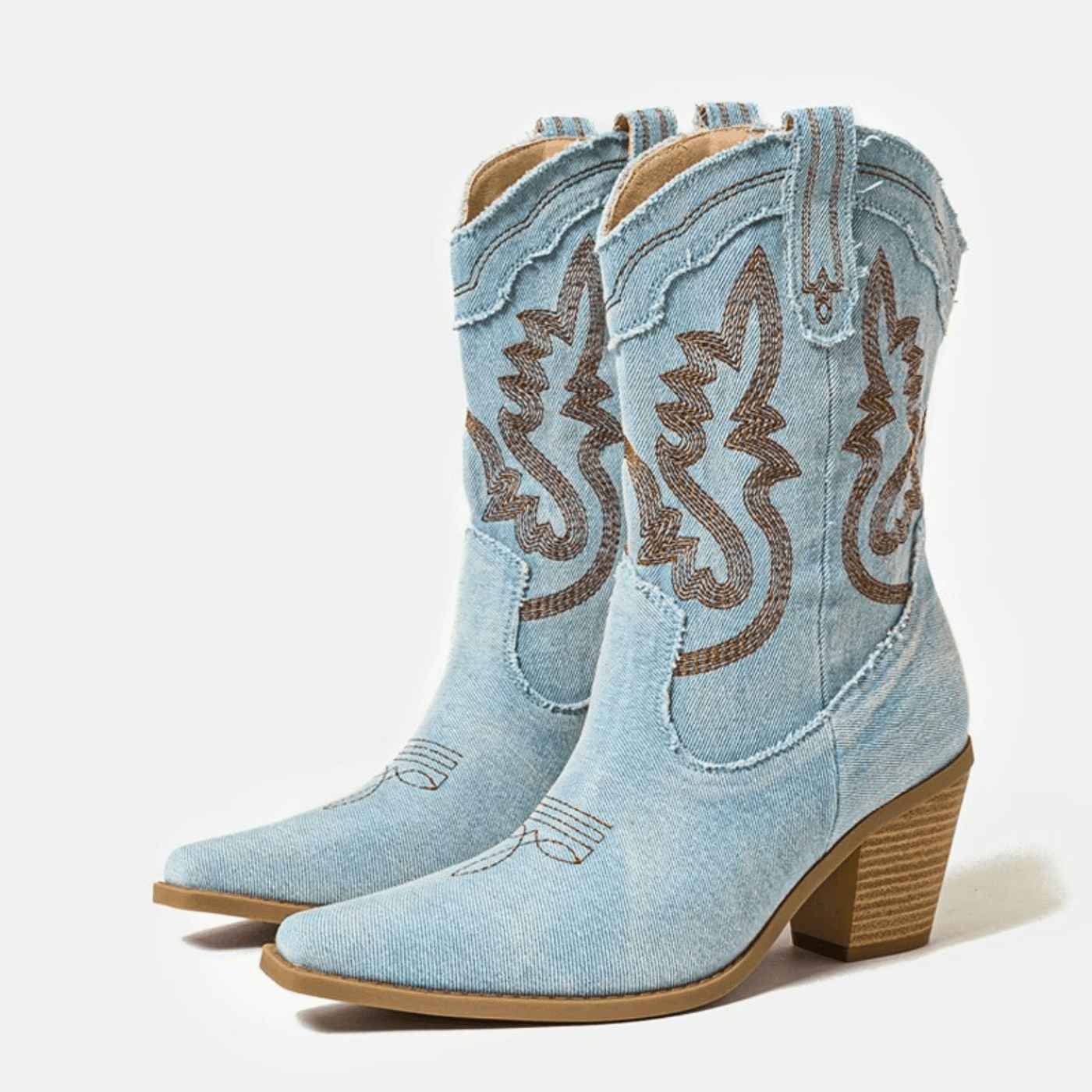 Veloria Denim Cowboy Boots