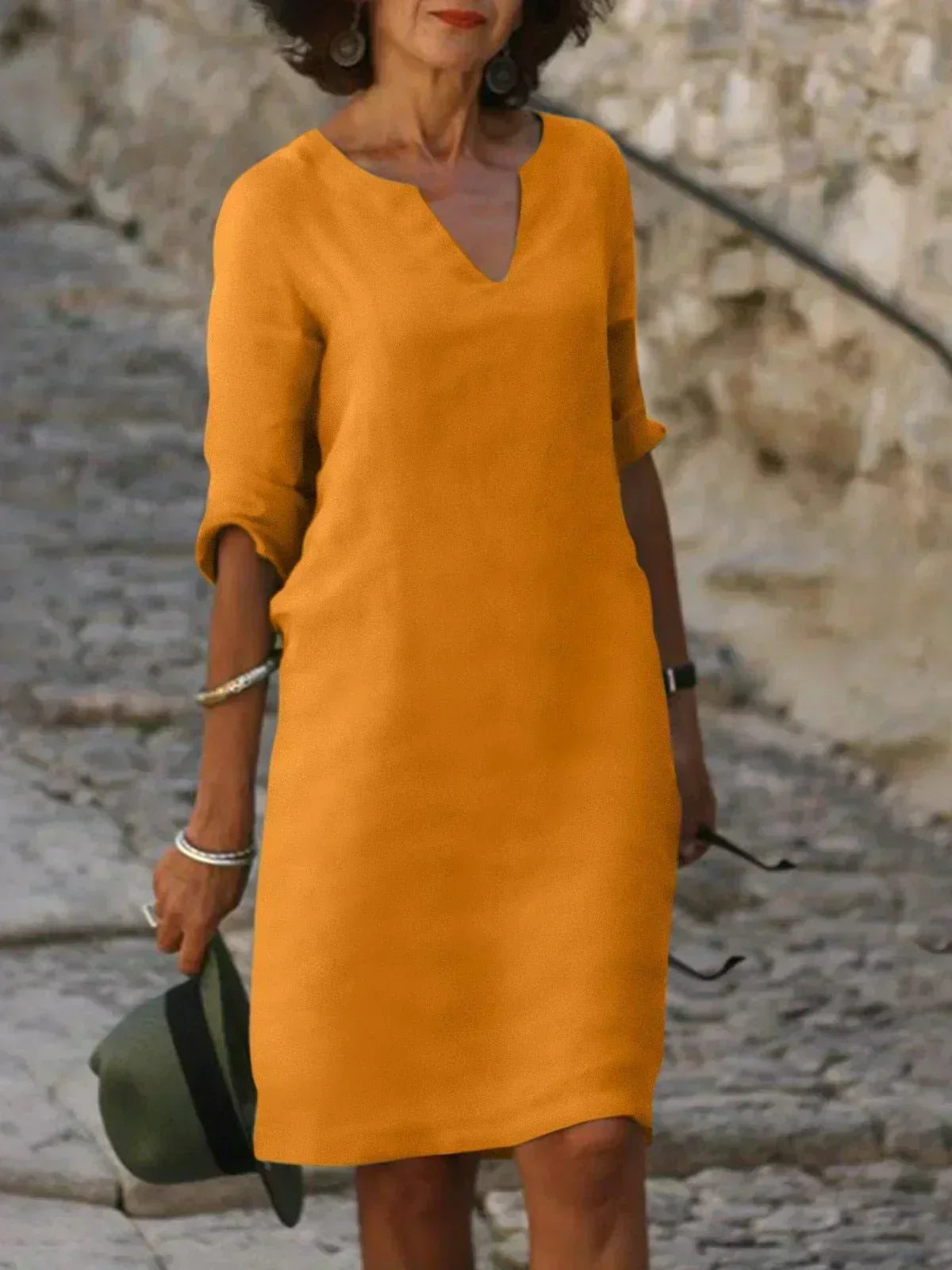 CIRA™ - Elegant Dress with V-Neck