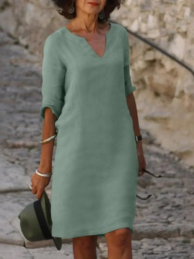 CIRA™ - Elegant Dress with V-Neck
