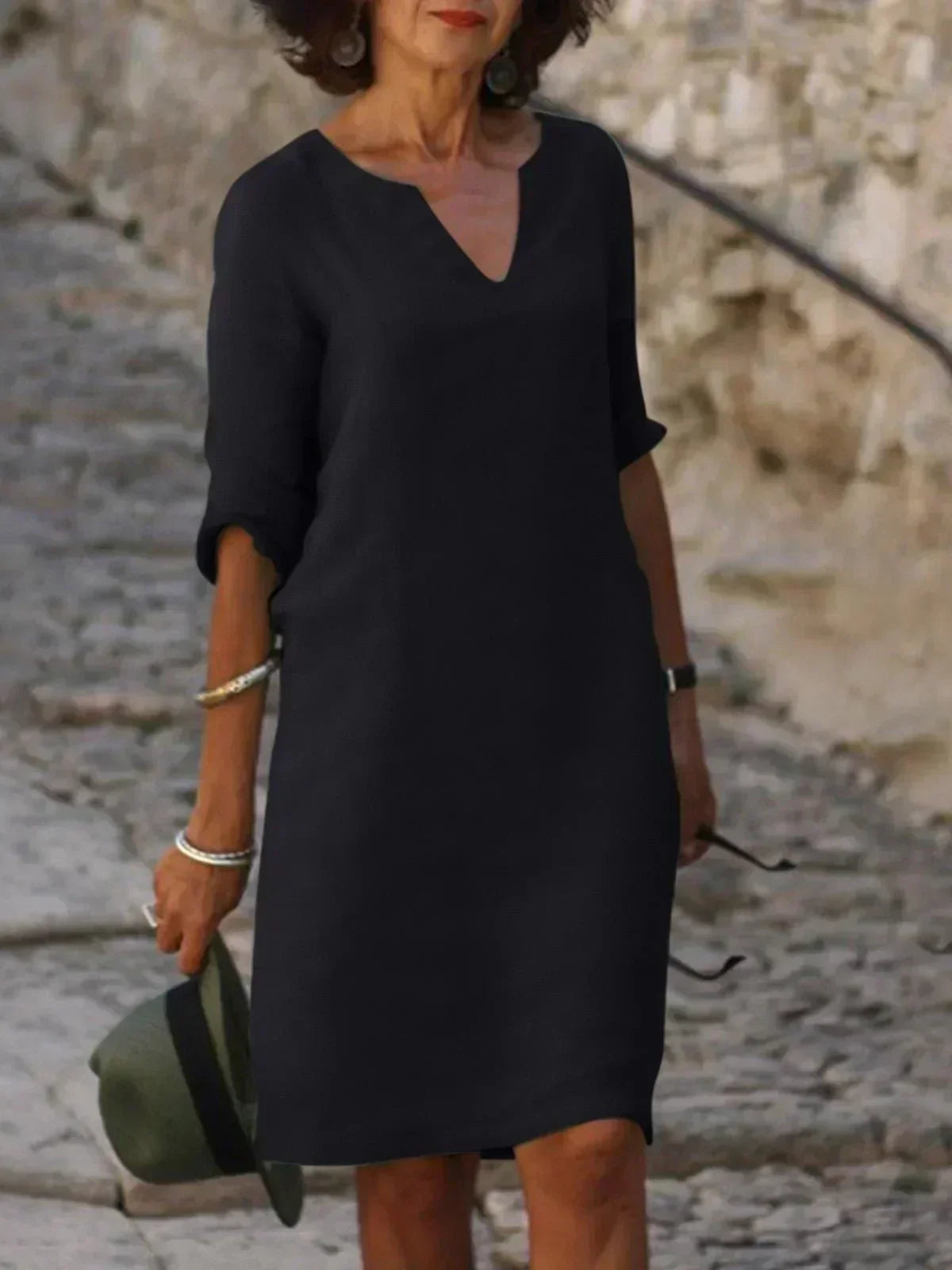 CIRA™ - Elegant Dress with V-Neck