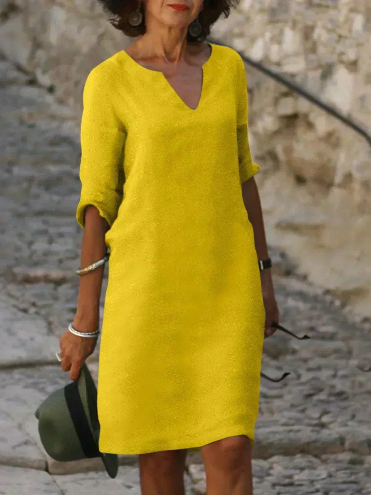 CIRA™ - Elegant Dress with V-Neck