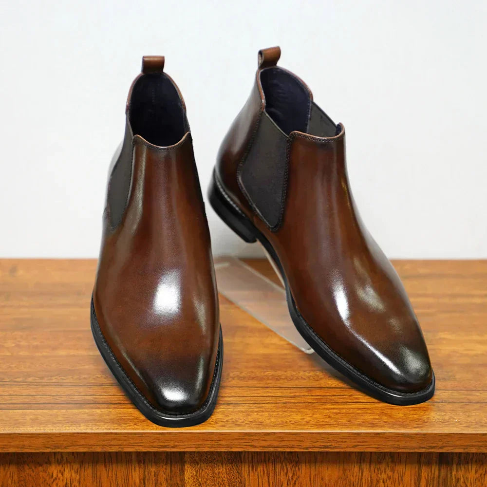 Alexander Leather Chelsea Boots