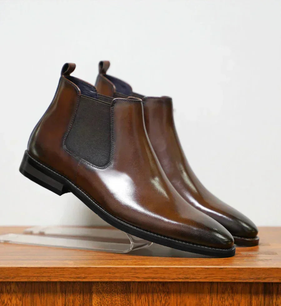 Alexander Leather Chelsea Boots