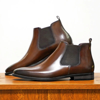 Alexander Leather Chelsea Boots