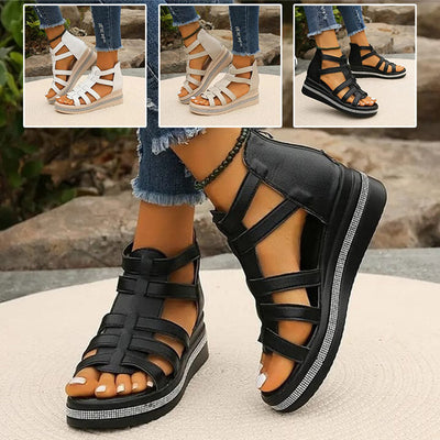 ESTHER - Sandals with wedge heel