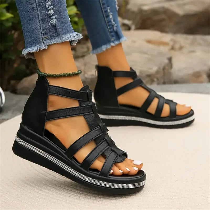 ESTHER - Sandals with wedge heel