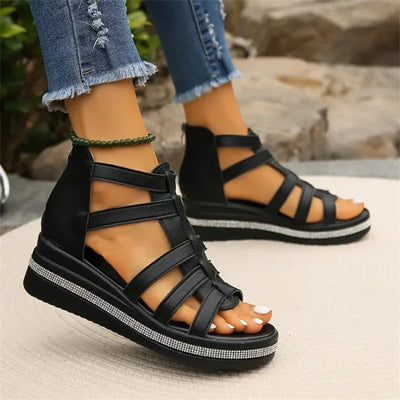 ESTHER - Sandals with wedge heel