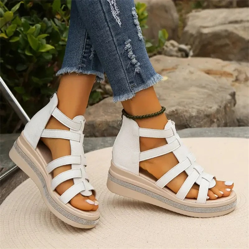 ESTHER - Sandals with wedge heel