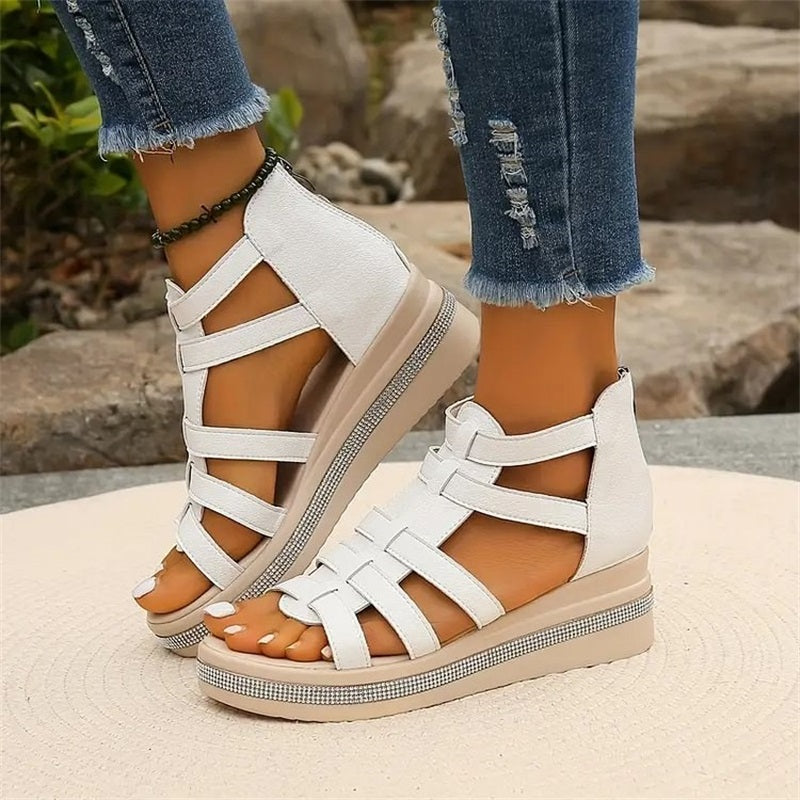 ESTHER - Sandals with wedge heel