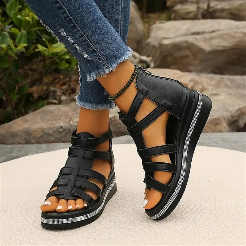 ESTHER - Sandals with wedge heel