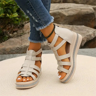 ESTHER - Sandals with wedge heel