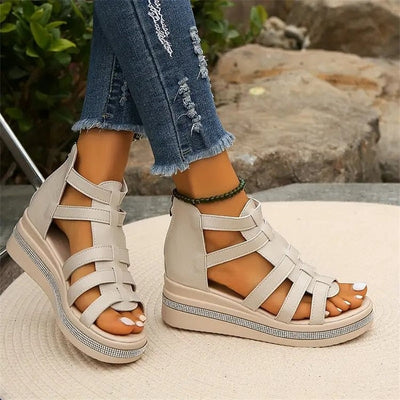 ESTHER - Sandals with wedge heel