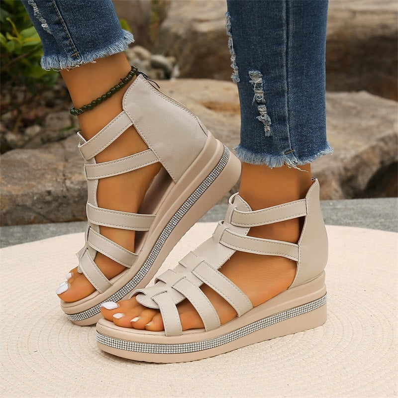 ESTHER - Sandals with wedge heel