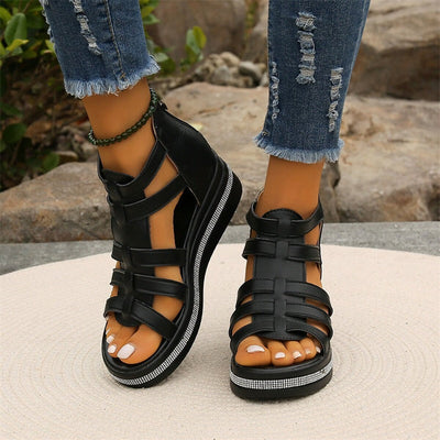ESTHER - Sandals with wedge heel