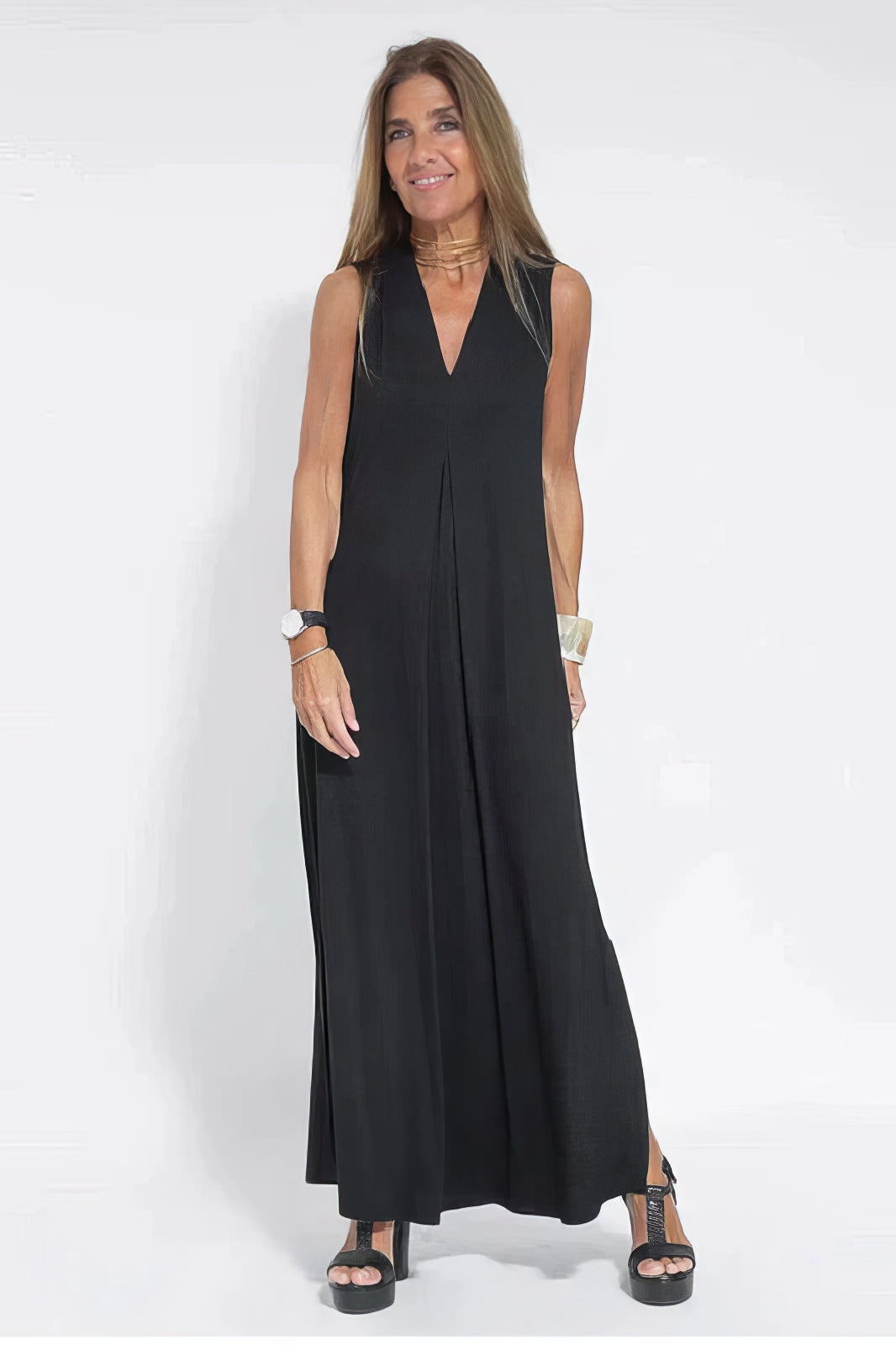 ISABELL - Elegant Maxi Dress with Knit Sweater as a Gift