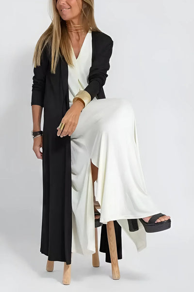 ISABELL - Elegant Maxi Dress with Knit Sweater as a Gift